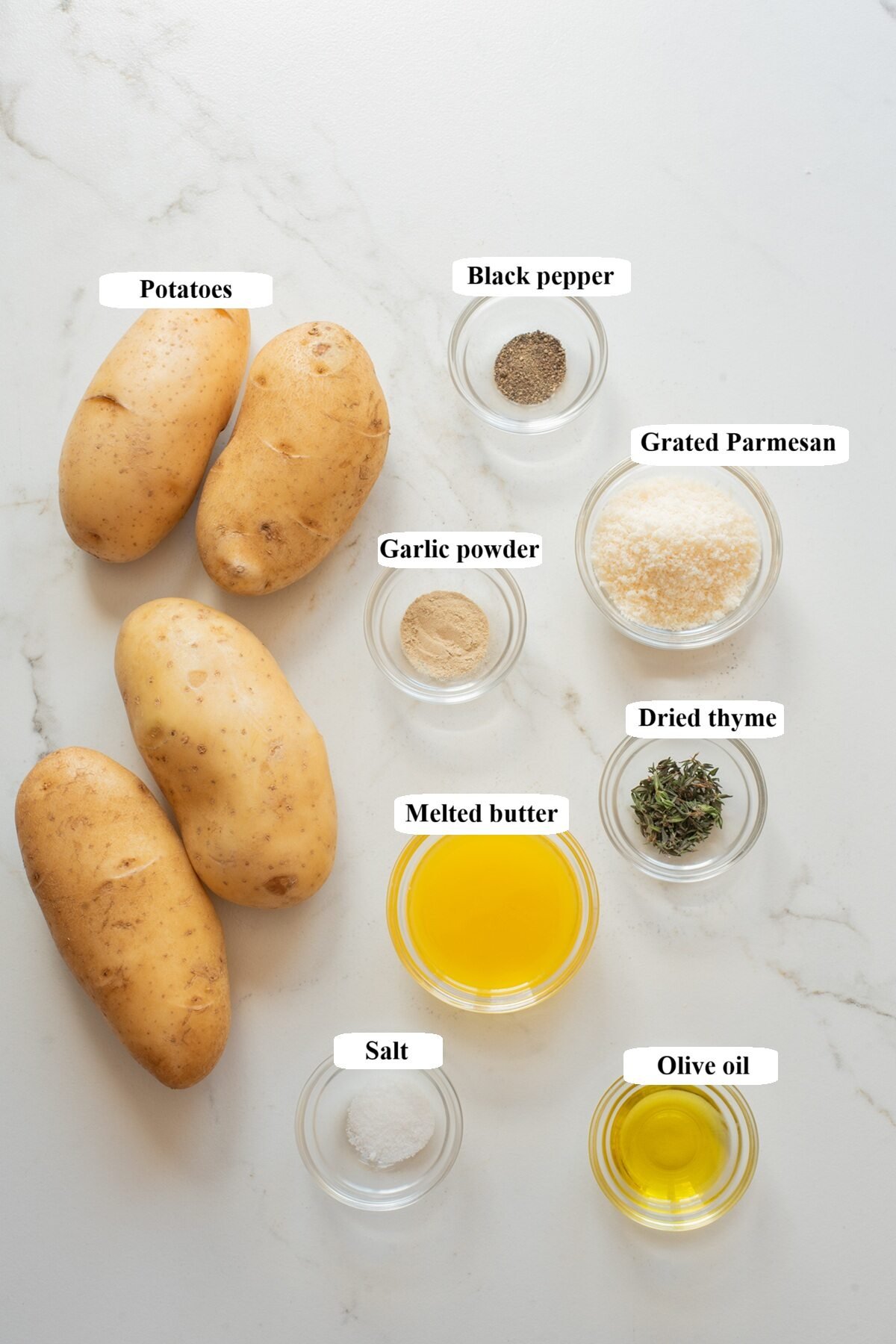 air fryer potato roses ingredients list