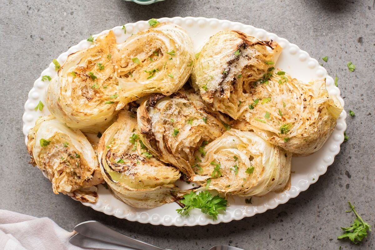 air fryer cabbage wedges