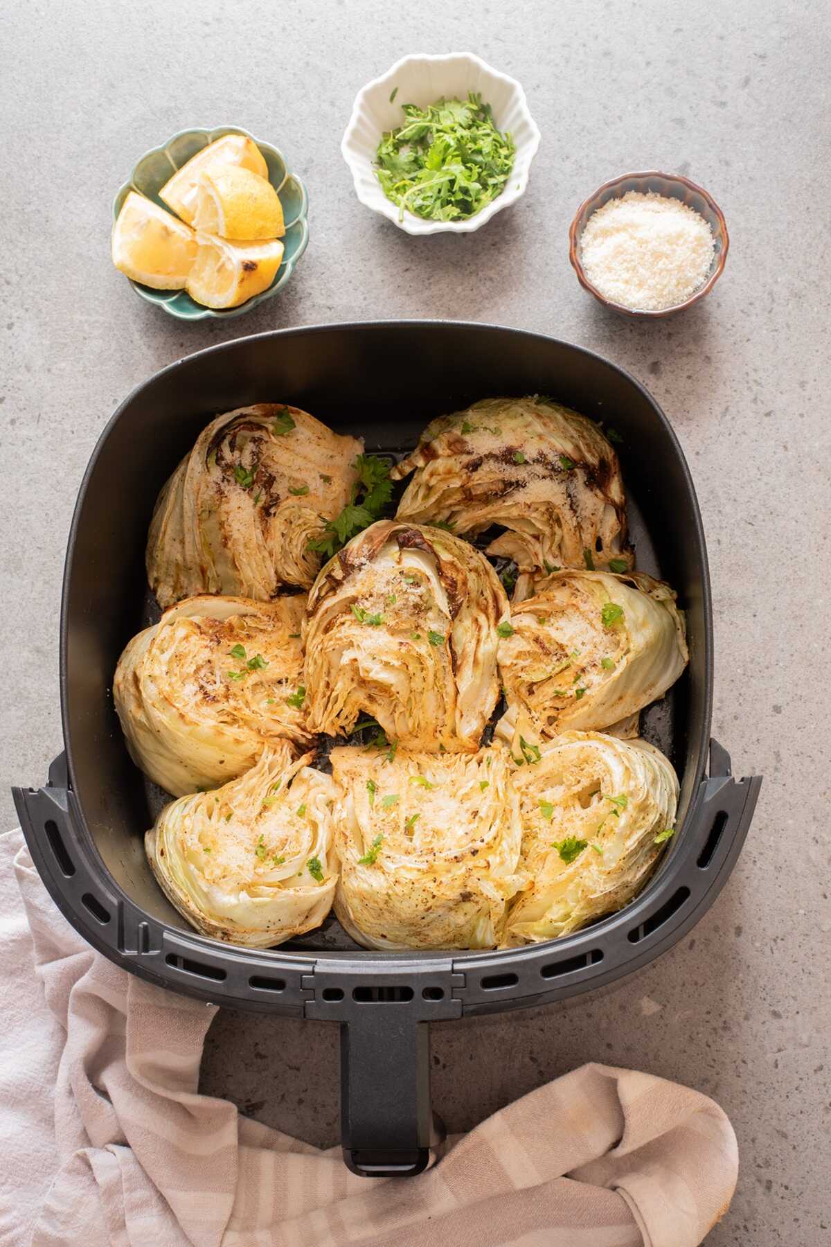 air fryer cabbage wedges