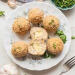 air fryer mozzarella chicken meatballs