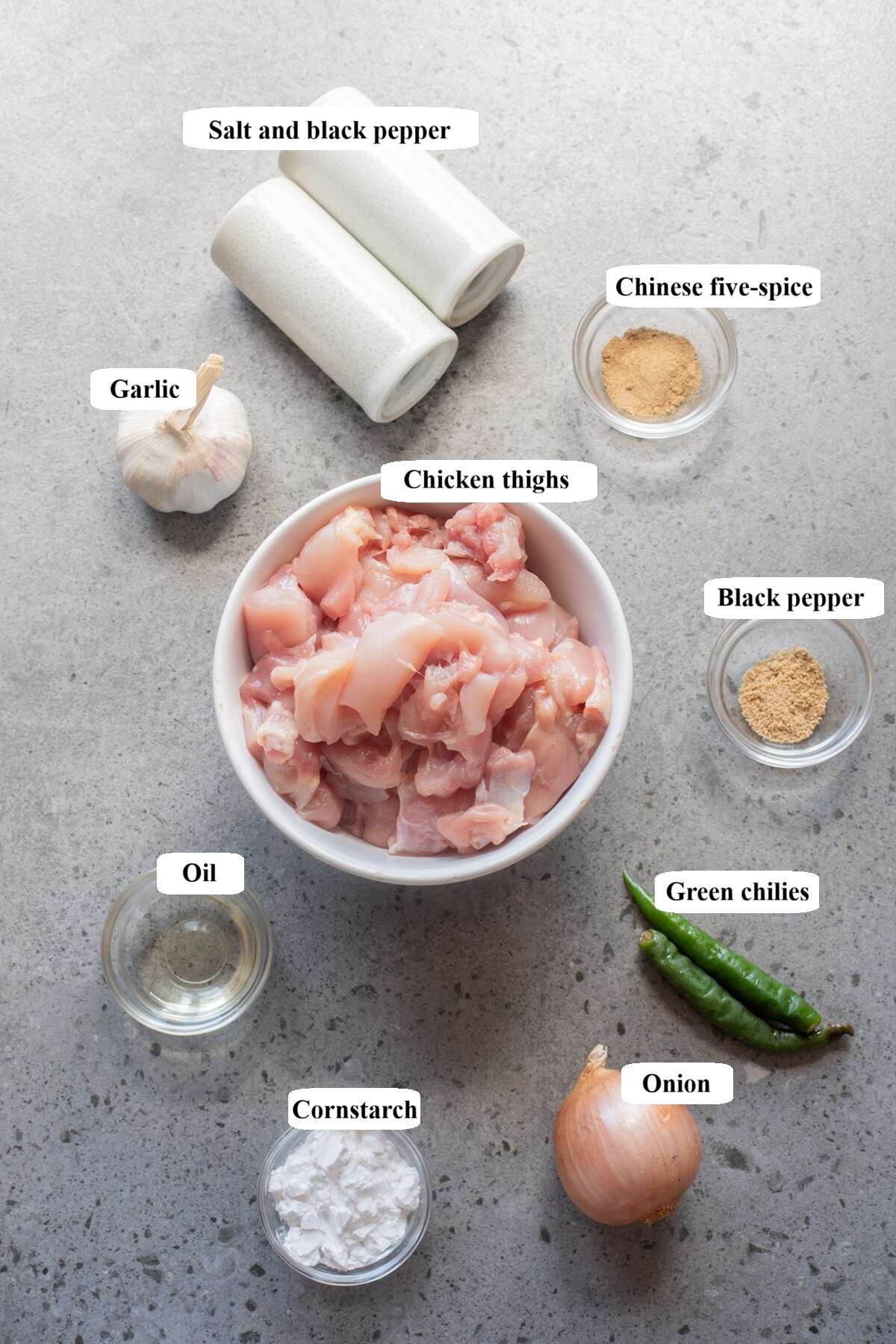 air fryer salt and pepper chicken ingredients list
