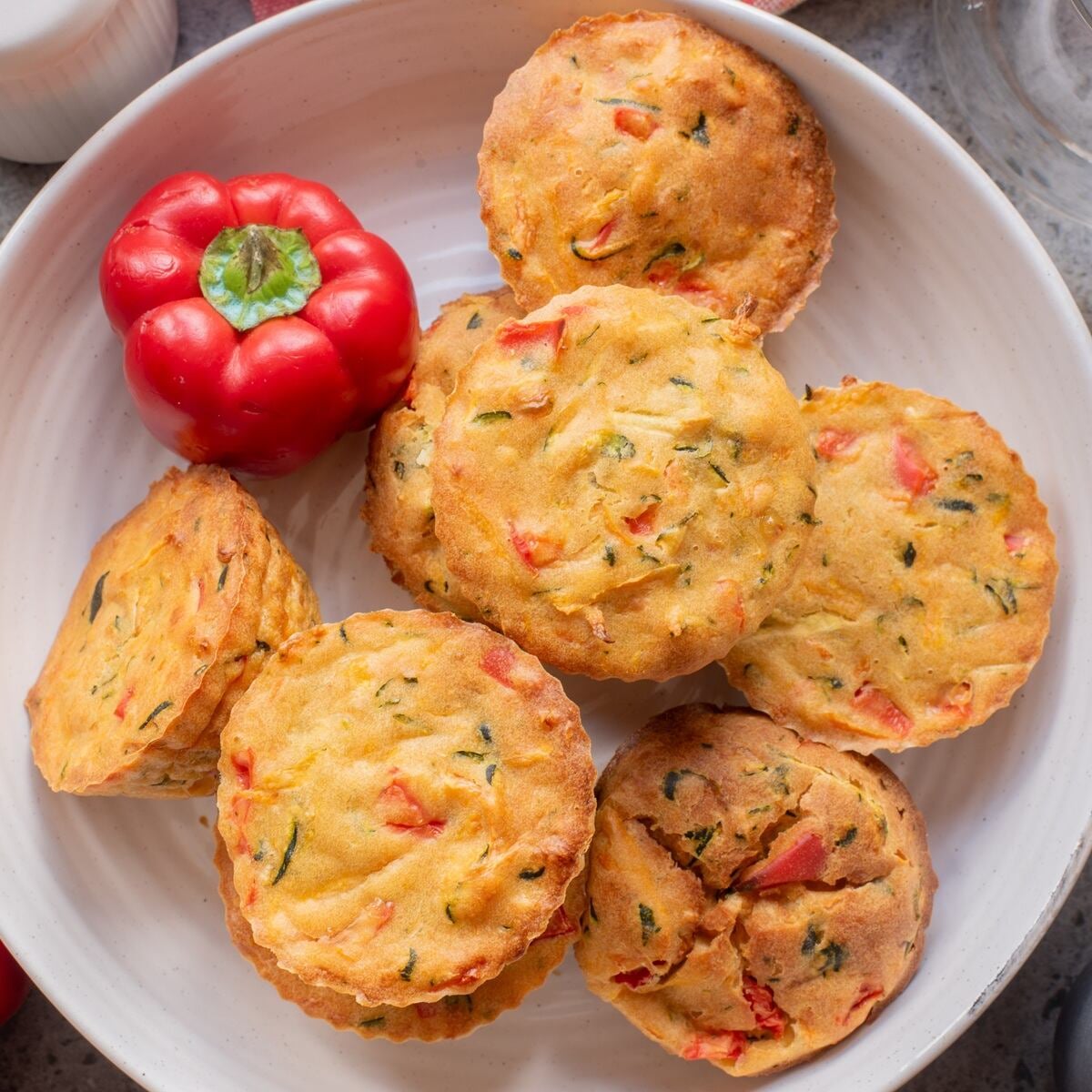 air fryer veggie muffins
