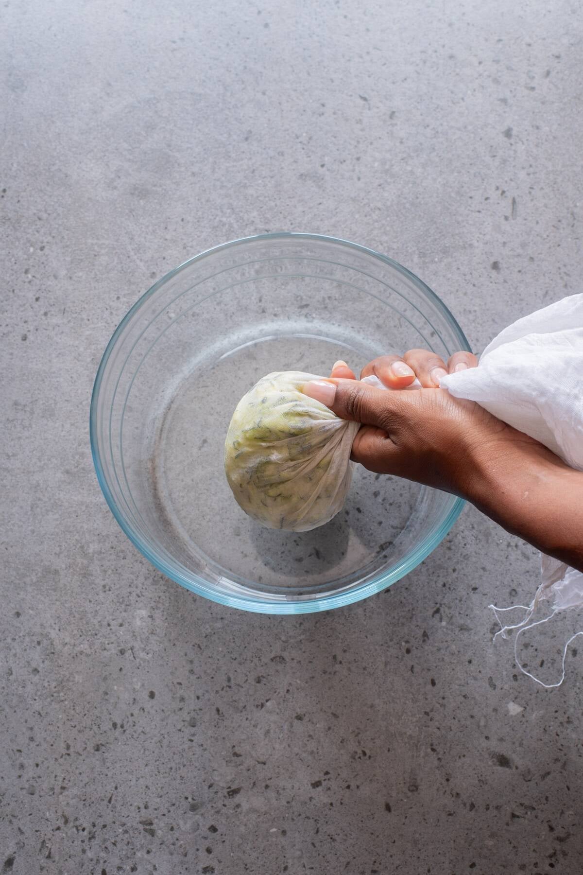 squeeze the zucchini