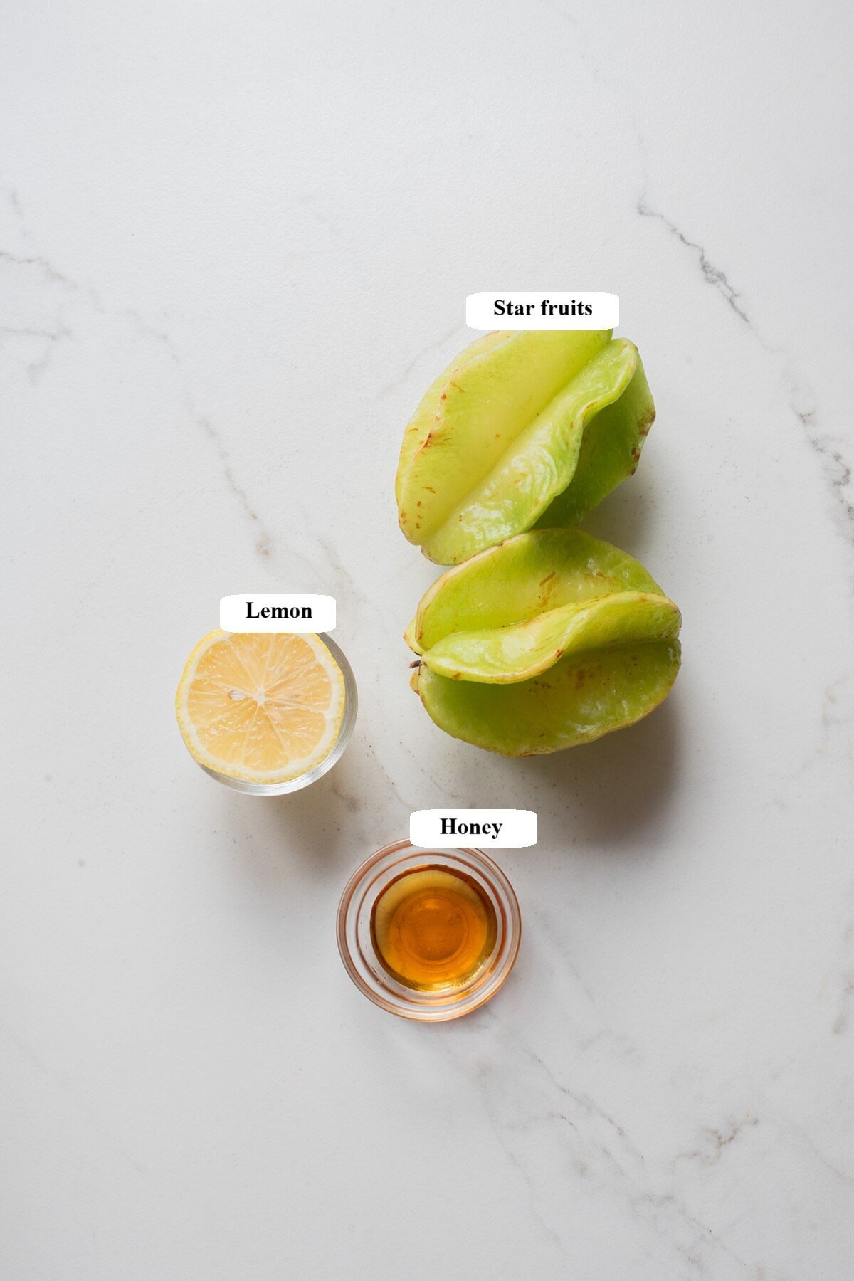 air fryer star fruit chips - ingredients list