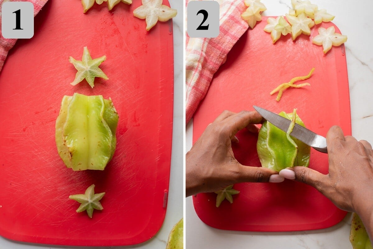 Rinse and gently scrub the skin, trimming any brown edges if desired.