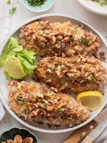 air fryer pecan crusted chicken