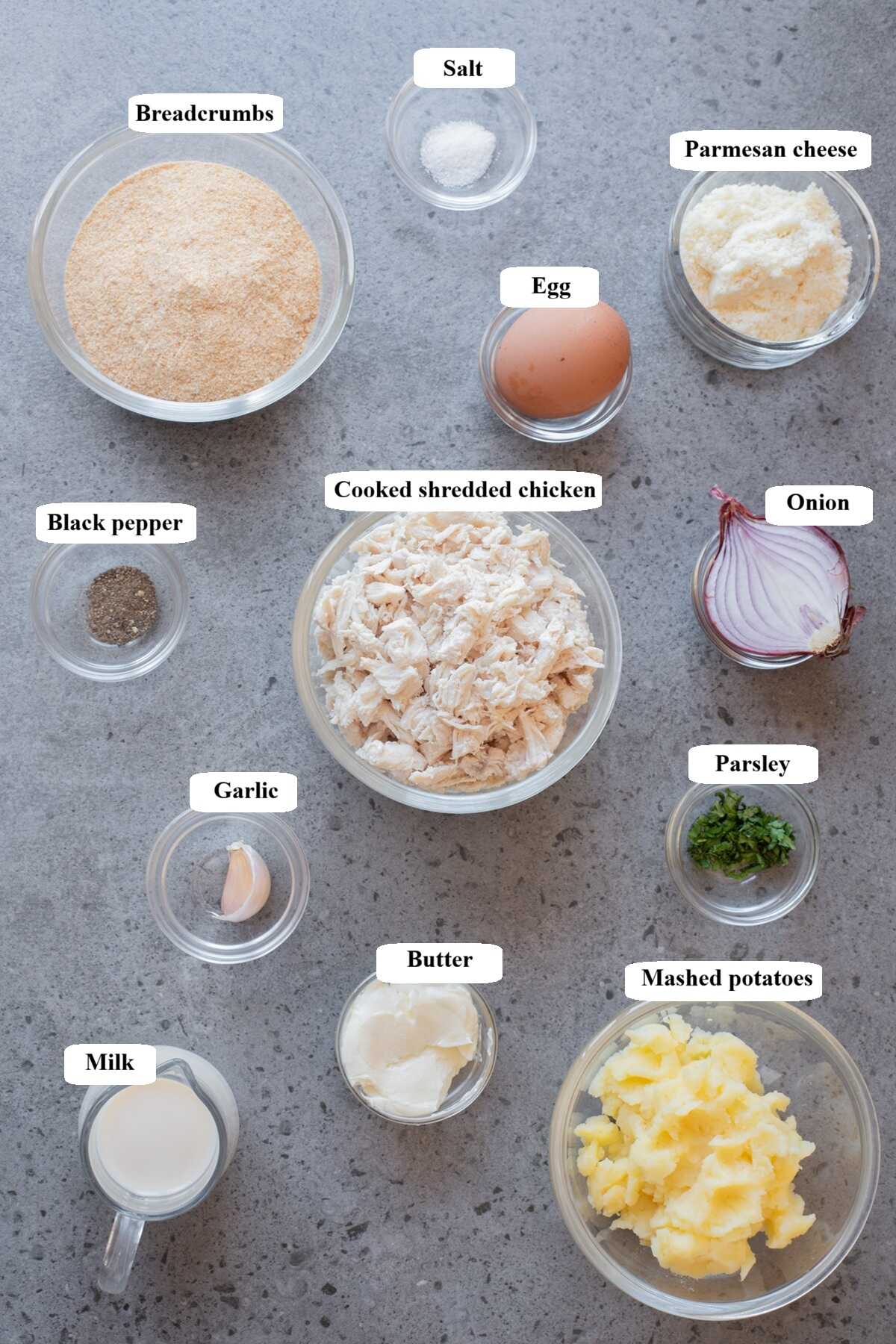 air fryer chicken croquettes -ingredients list