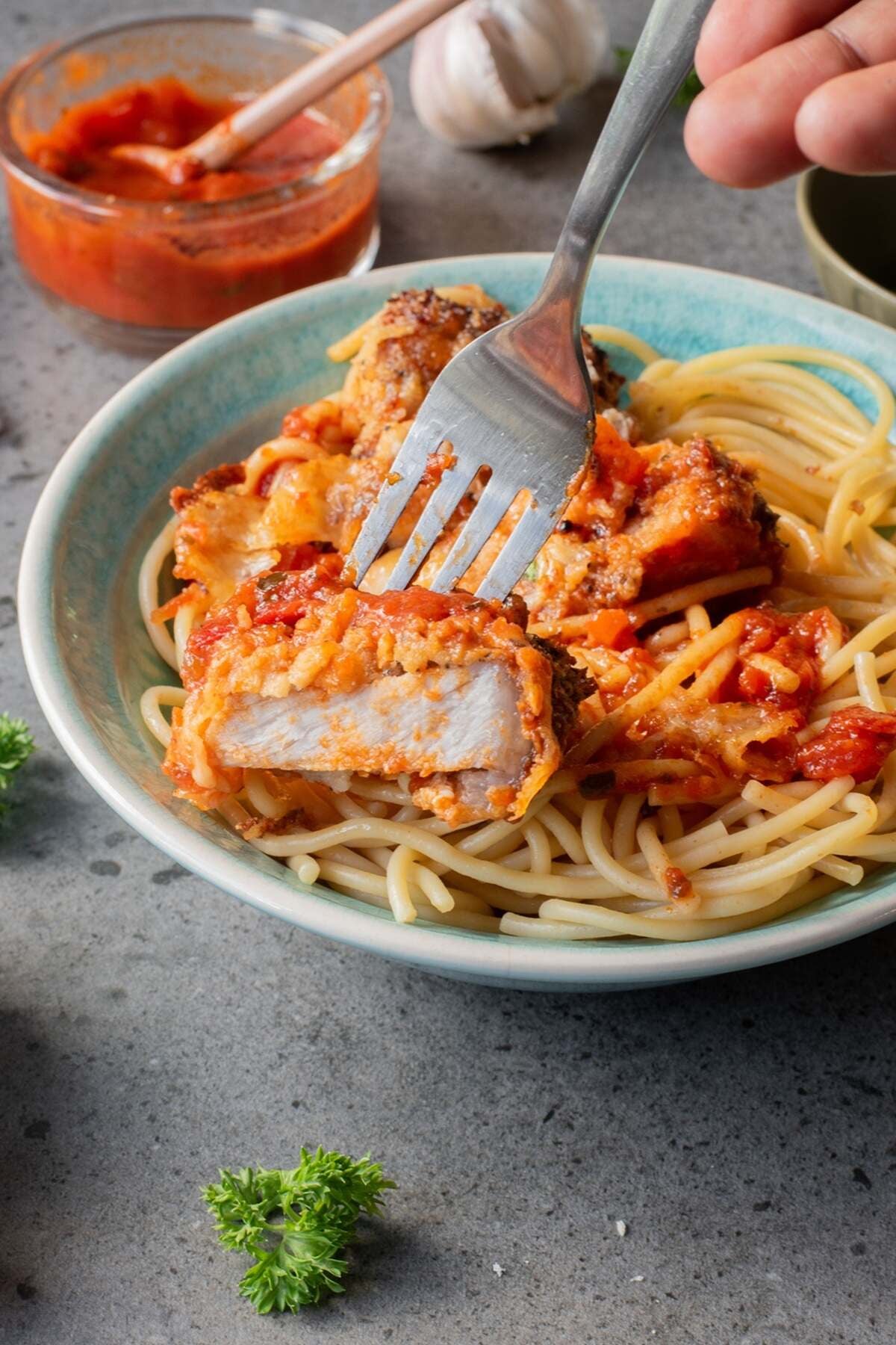 panko pork chops air fryer with pasta