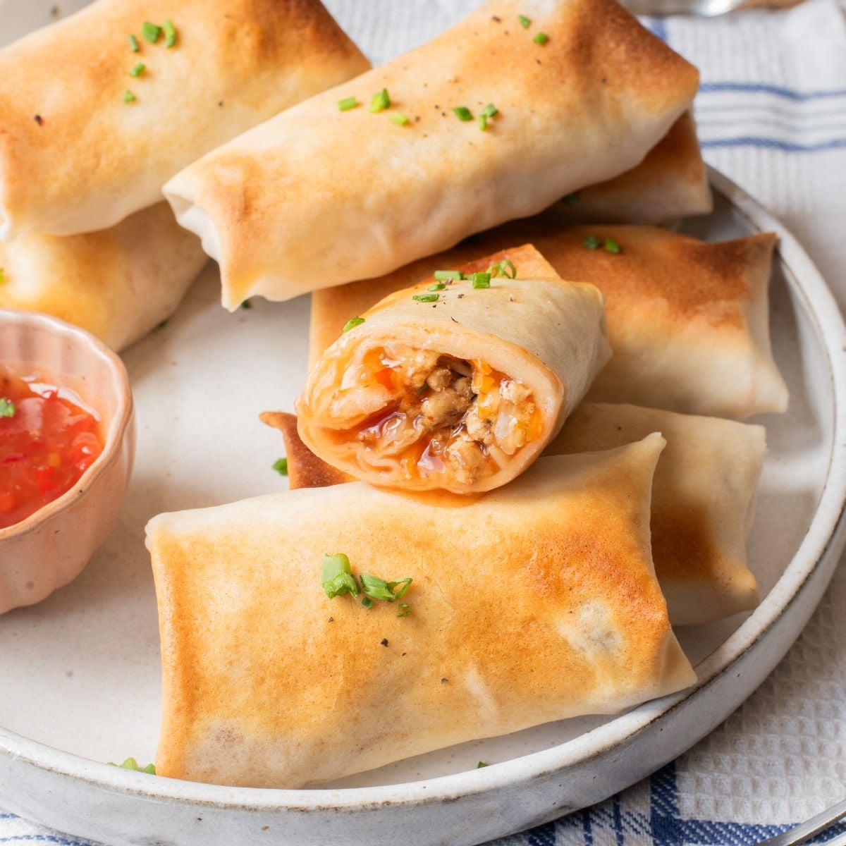 Air Fried Chicken Egg Rolls