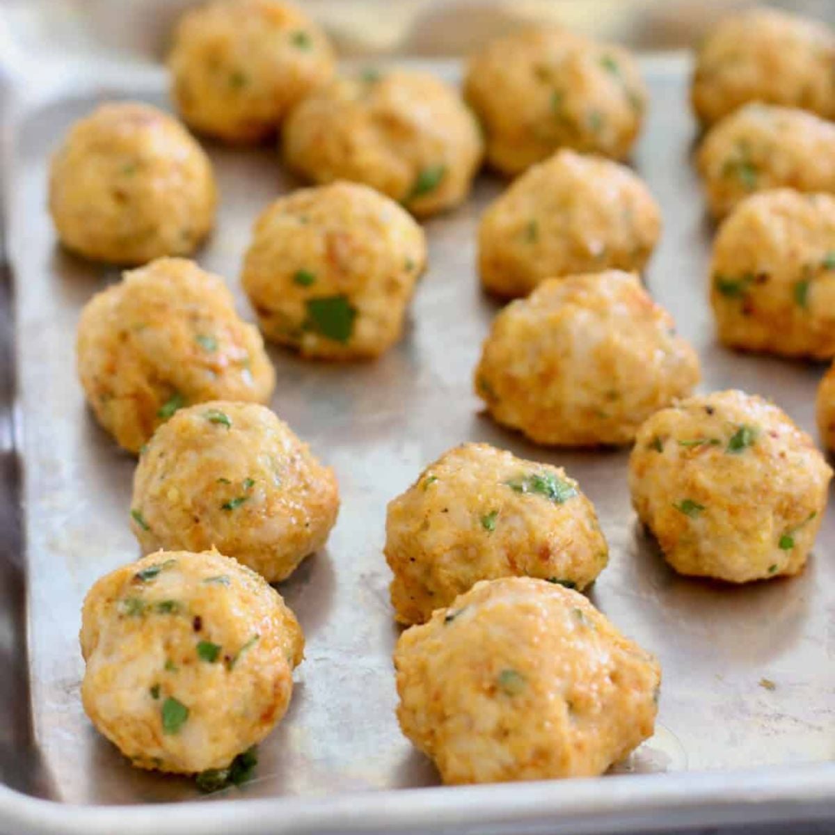 Baked Chicken Meatballs
