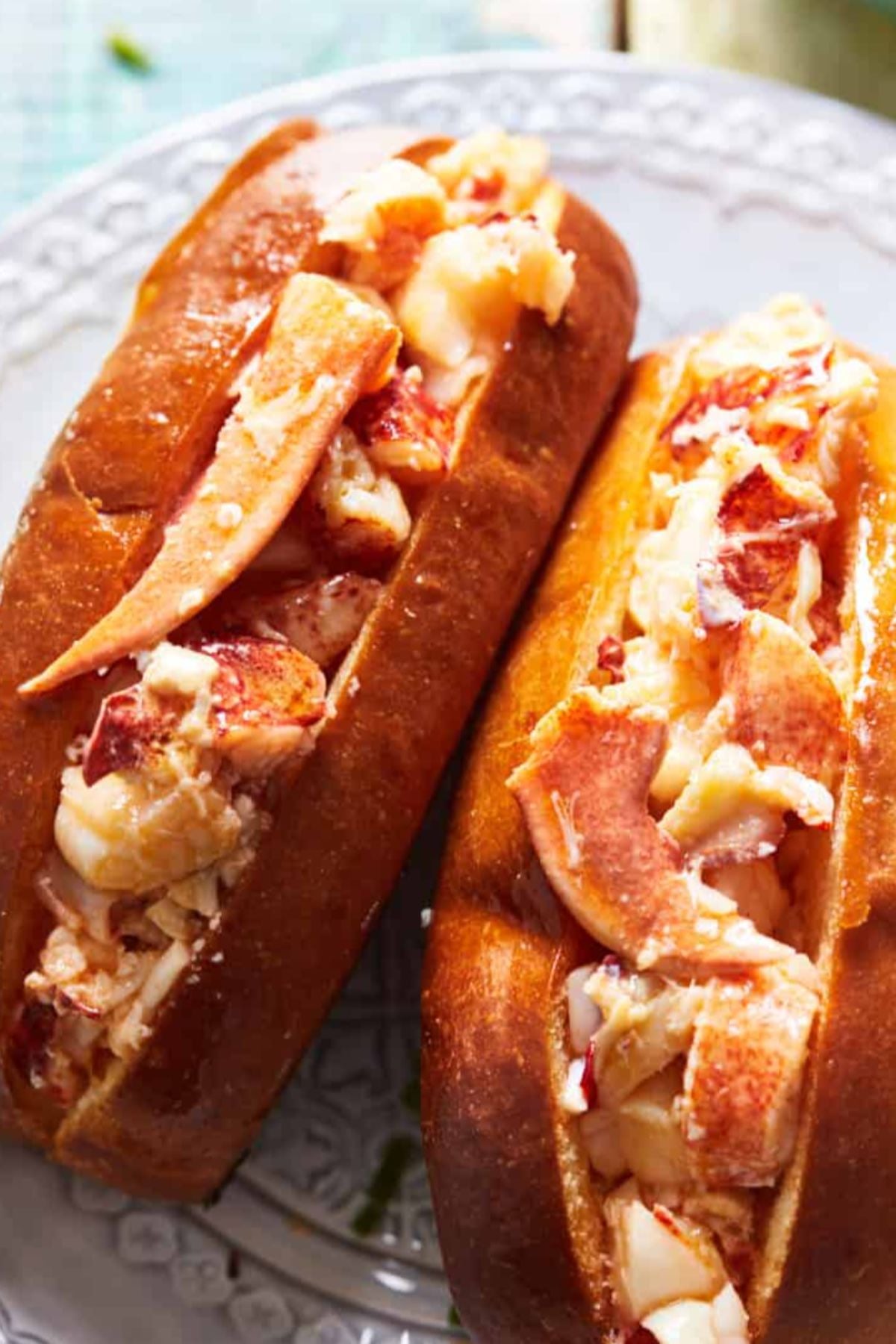Warm Connecticut Lobster Roll Sandwich