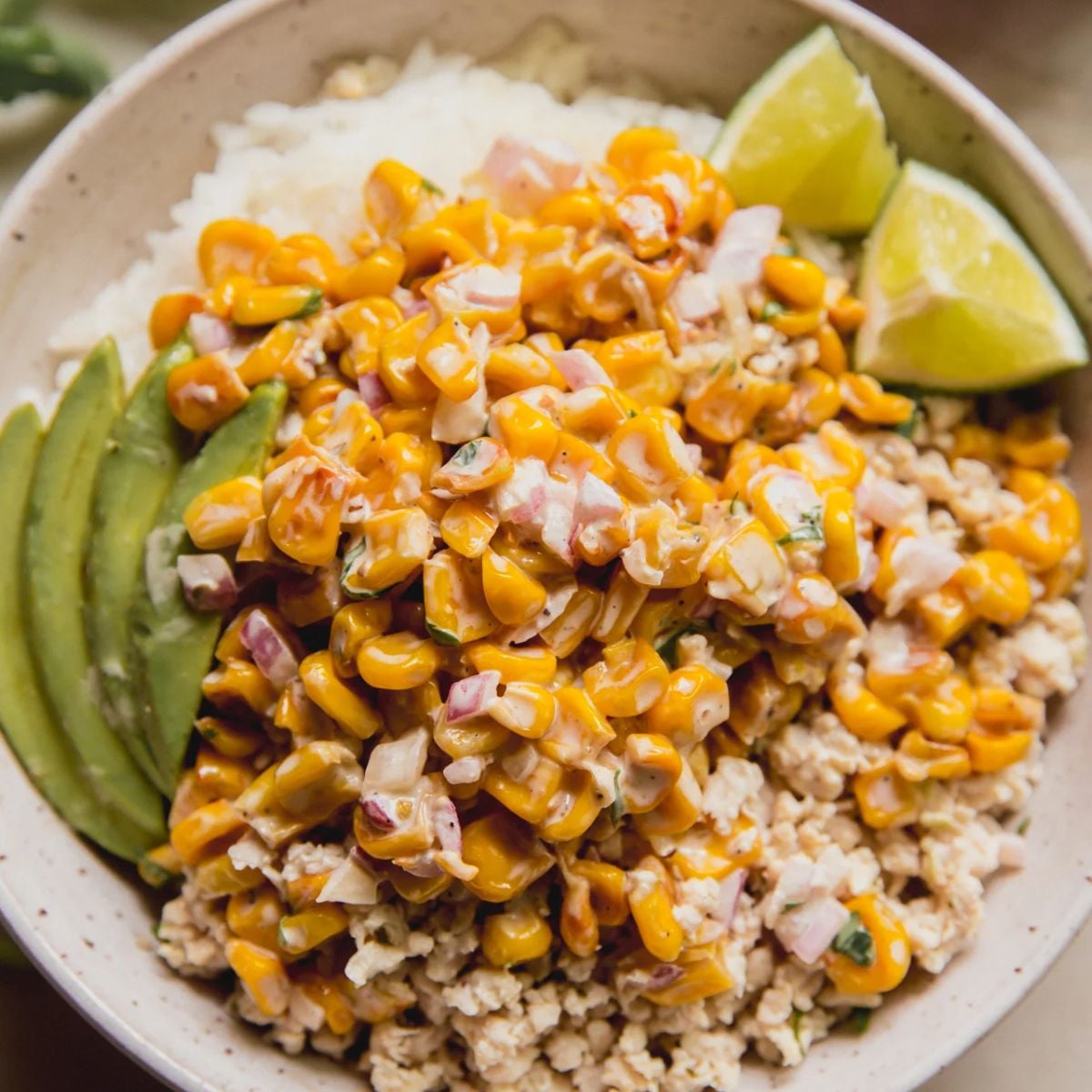 Street Corn Ground Chicken Bowls
