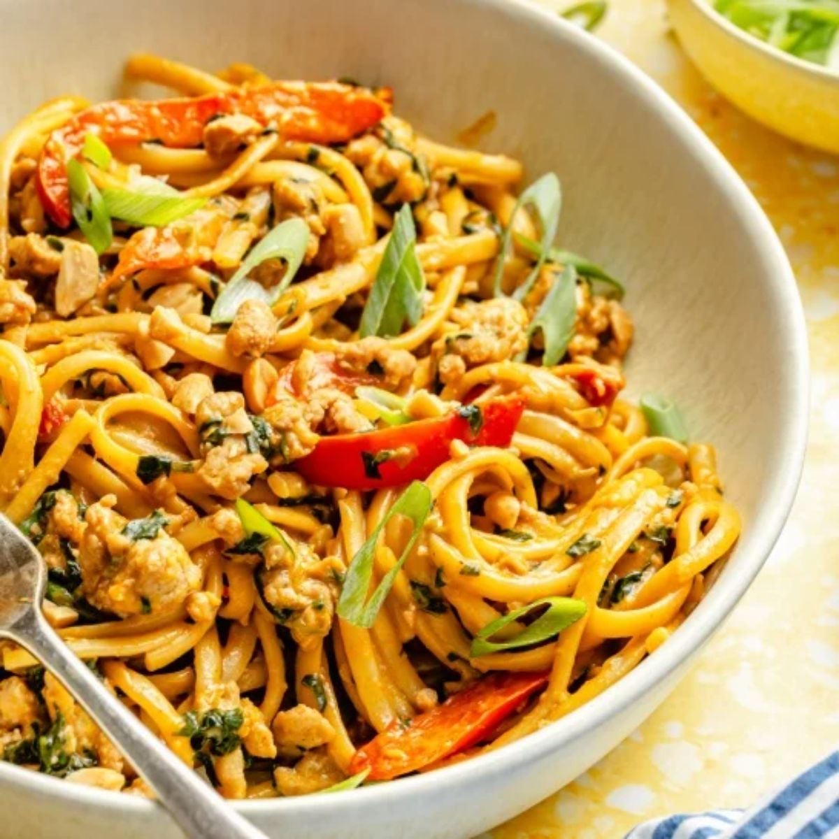 30-Minute Ginger Chicken Peanut Noodles