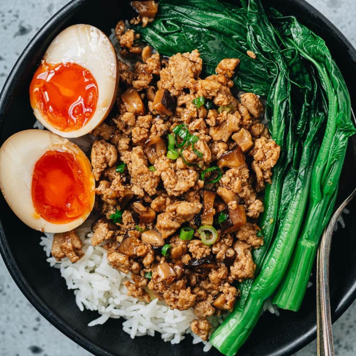 Chinese Ground Chicken Bowl
