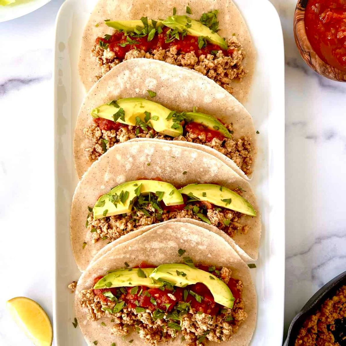 Ground Chicken Tacos