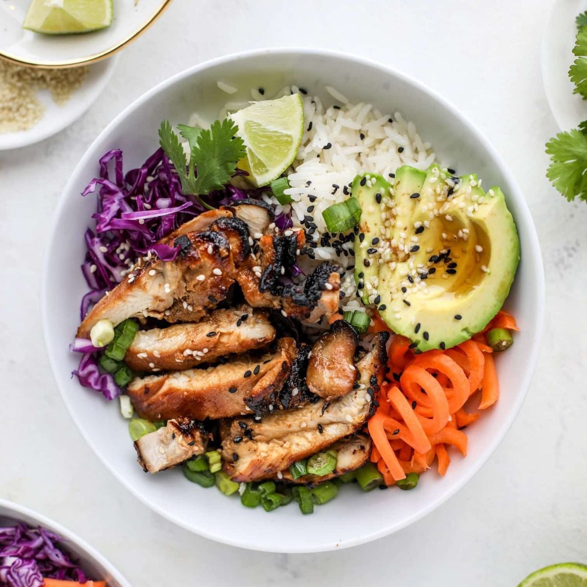Sesame Soy Chicken with Coconut Rice