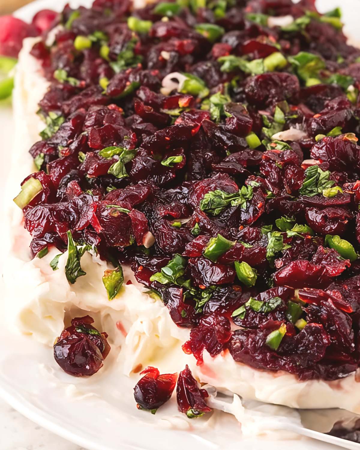 Cranberry Jalapeรฑo Cream Cheese Dip โ Festive Thanksgiving Dips