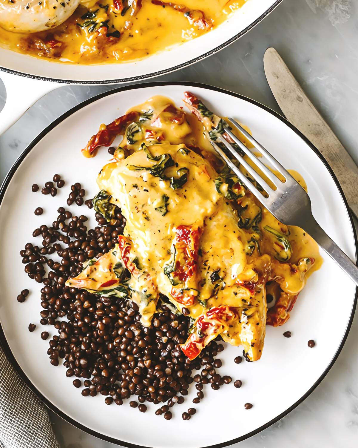 Creamy Tuscan Chicken โ Cozy Low Carb Chicken Dinner