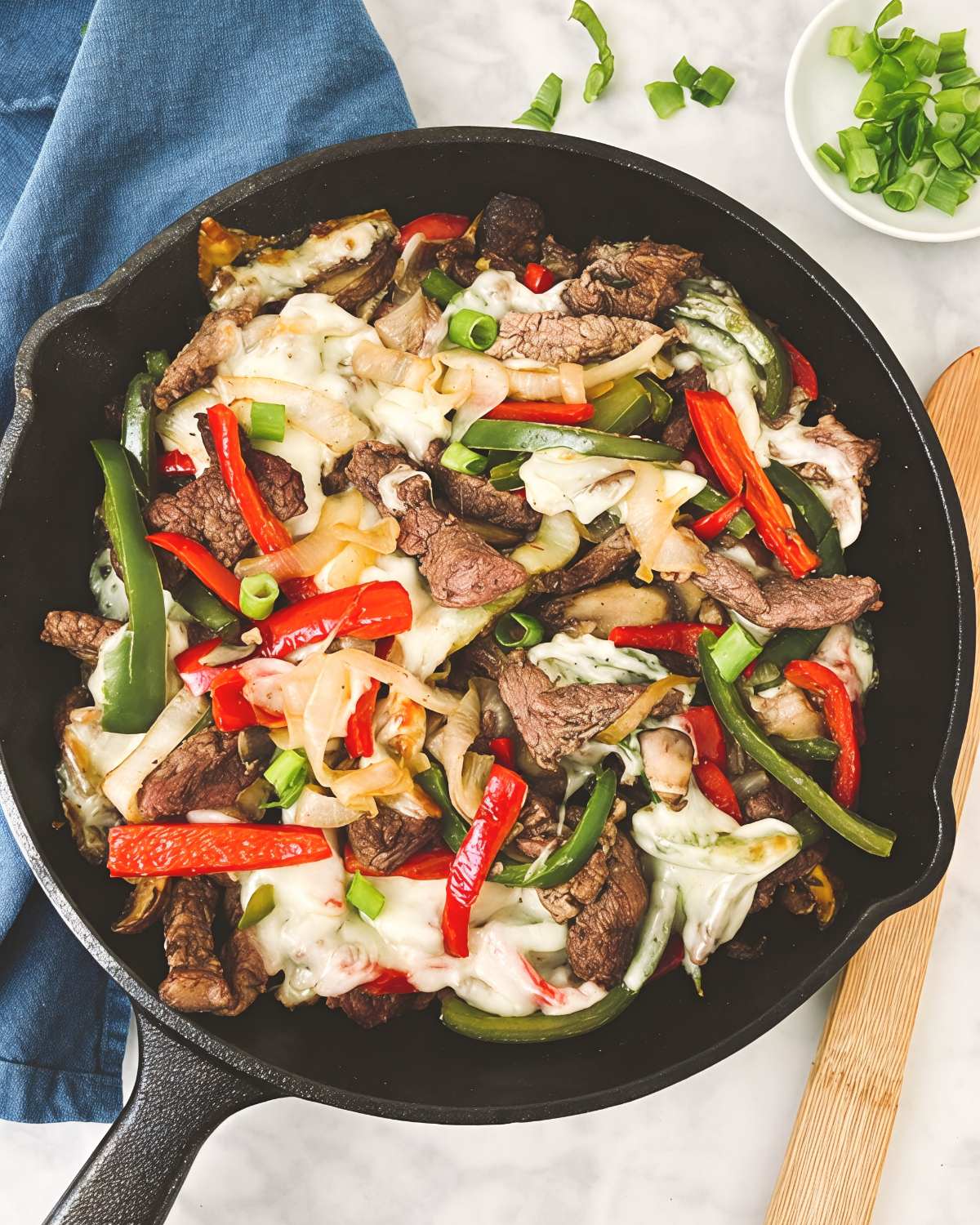 Healthy Philly Cheesesteak Skillet โ Low Carb Family Dinner