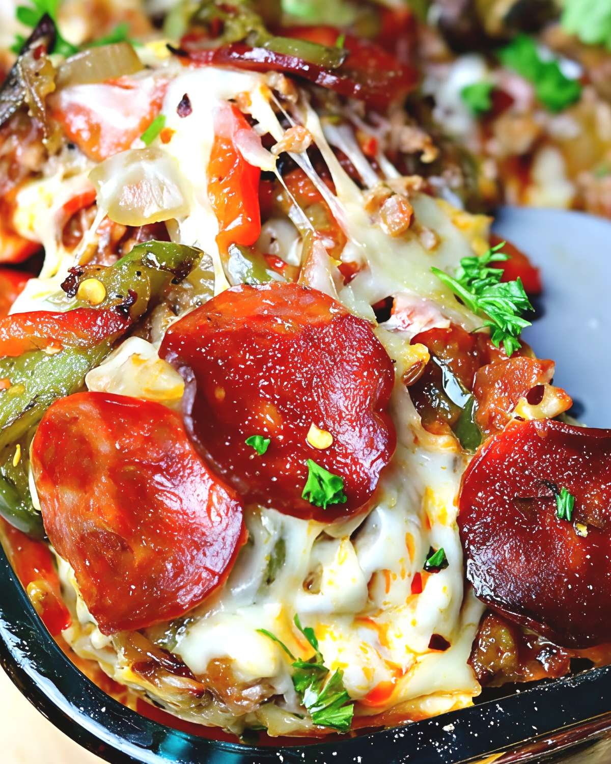 Keto Pizza Casserole โ Crustless Low Carb Comfort Food